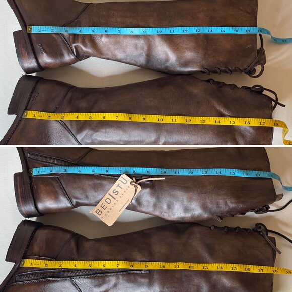 BED STU Manchester Heavily Distressed Tall Leather Riding Boots BEDSTU Size 8.5 - Picture 9 of 16